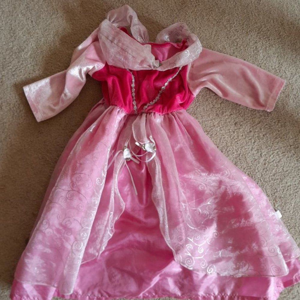 Little Adventures Pink Princess Dress size small 1-3 years